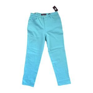 Gloria Vanderbilt Teal Ultra Stretch Pants, Size 14, NWT
